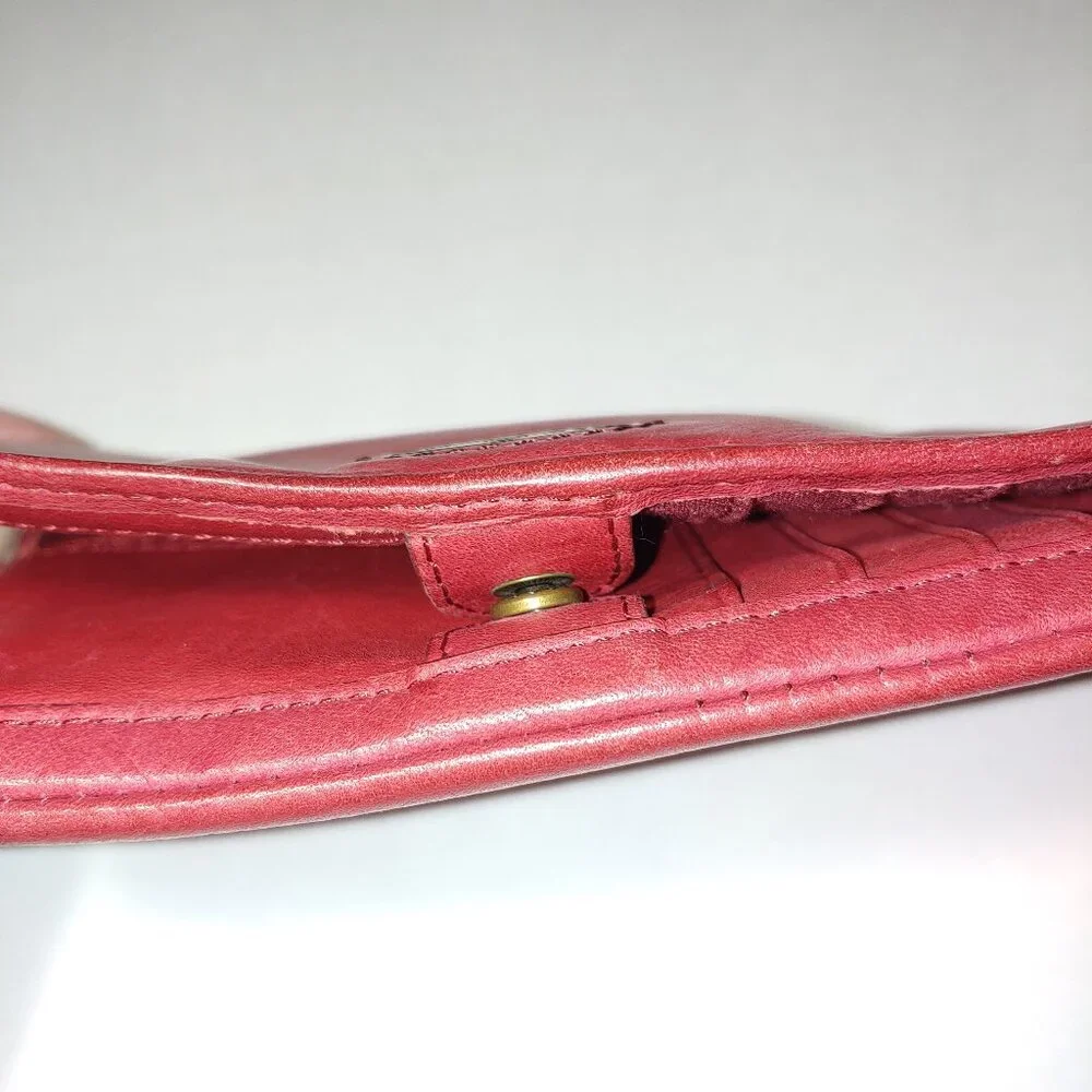 Fossil Long Live Vintage Leather Wallet Red